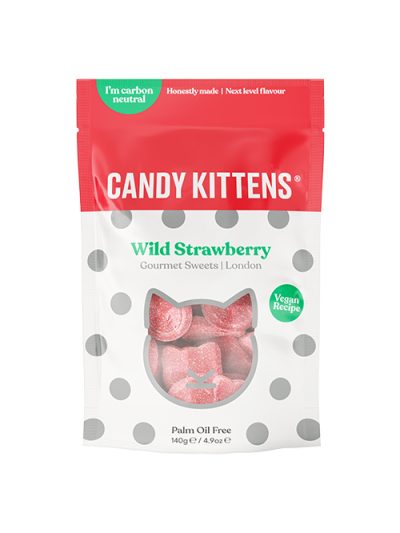 Candy Kittens Wild Strawberry 140g Jds Food Group 4342