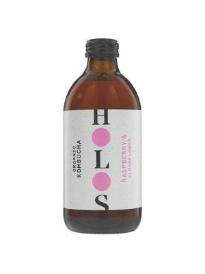 Holos Organic Kombucha Raspberry & Elderflower 330ml