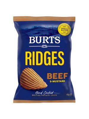 Burts Ridges Beef & Mustard 40g