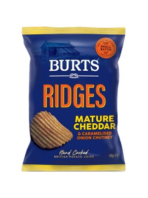 Burts Ridges Mature Cheddar & Caramelised Onion & Chutney 40g