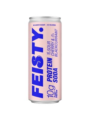 Feisty Sour Cherry & Blackcurrant Protein Soda 330ml