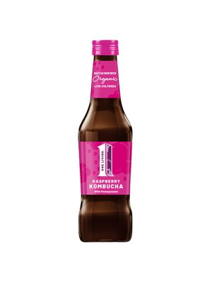 One Living Organic Raspberry with Pomegranate Kombucha 275ml