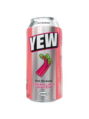 Yew Pink Rhubarb Sparkling Water 440ml